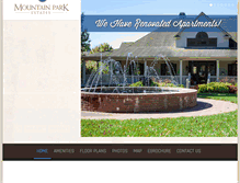 Tablet Screenshot of mountainparkestates.com